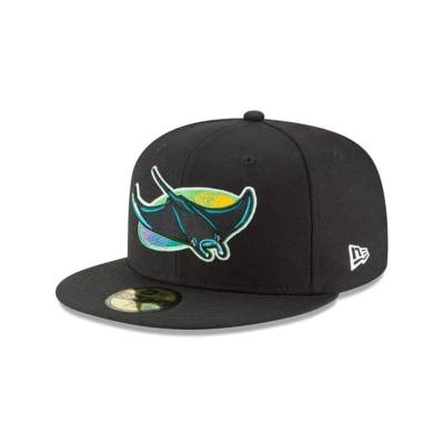 Tampa Bay Rays Gorra | New Era MLB 1998 Cooperstown Wool 59fifty Fitted Cap Mexico - Negros